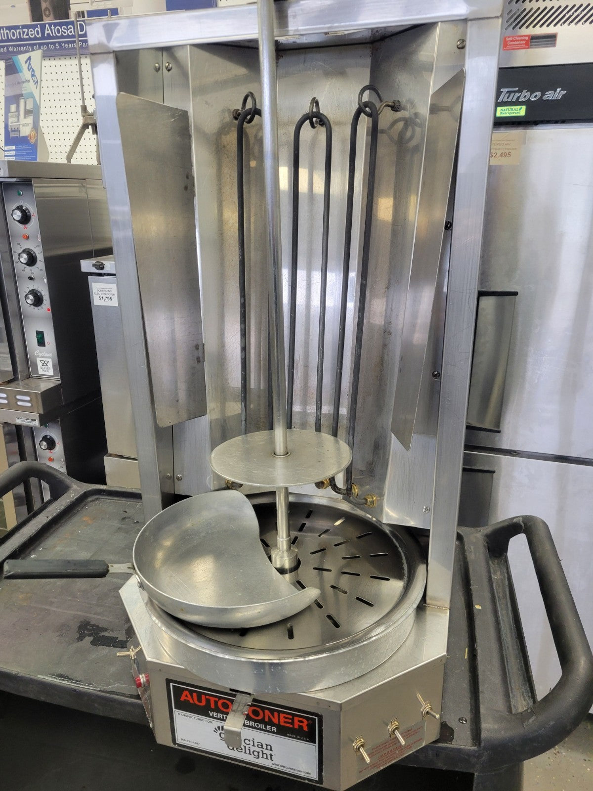 OPTIMAL AUTODONOR 3PE 65 LB. ELECTRIC GYRO MACHINE VERTICAL BROILER 208V