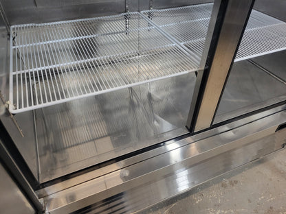 ATOSA MBF8503GR 54" TWO-SECTION REACH-IN FREEZER W/ 2 SOLID DOORS BOTTOM MOUNT