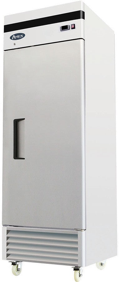 ATOSA MBF8501GR 1 SOLID DOOR FREEZER STAINLESS STEEL W/CASTERS BOTTOM MOUNT