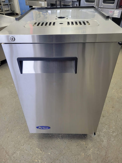 ATOSA MKC23GR 23" DUAL FAUCET DRAFT BEER COOLER 1 - 1/2 KEG