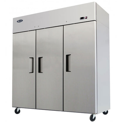 ATOSA MBF8006GR 69.2 CU FT THREE DOOR TOP MOUNT REACH-IN REFRIGERATOR