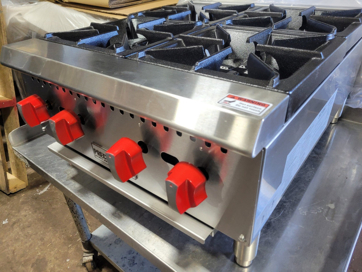 PRECISION HP-4 4 BURNER NAT GAS HOTPLATE COUNTERTOP