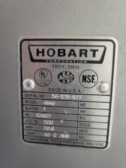 HOBART 4146 MEAT GRINDER POWERFUL 5HP 200V 3PH
